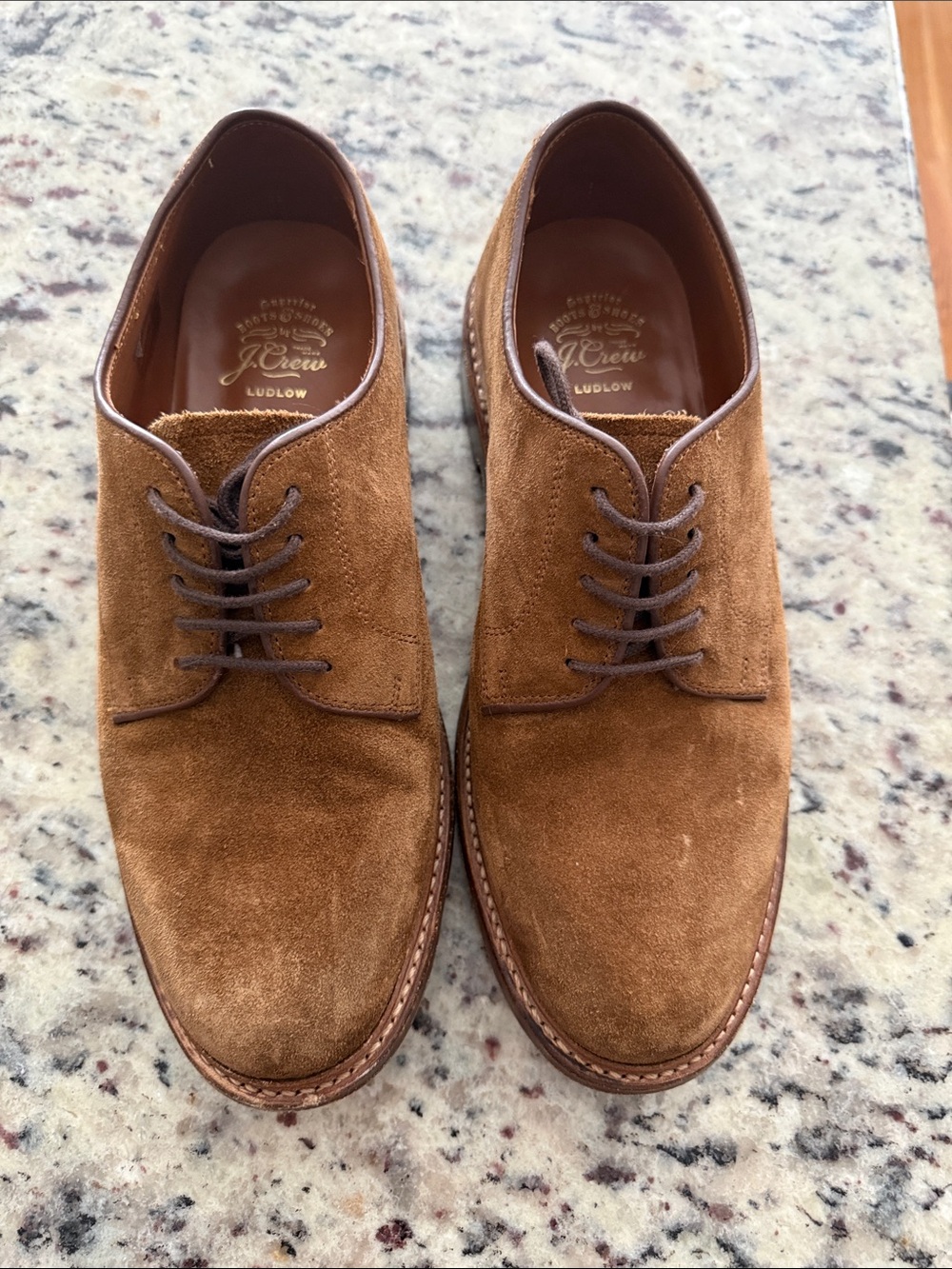 J. Crew size 8 men’s Ludlow dress shoes in Brown Suede